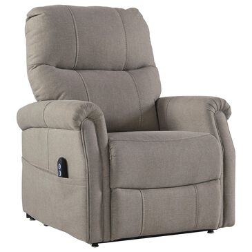 Signature Design by Ashley Markridge Power Lift Recliner in Gray, , large
