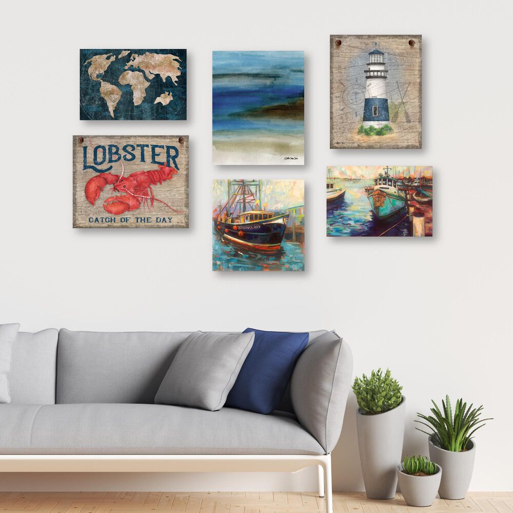 Courtside Market North East Nautical 6-Piece Canvas Set, , large