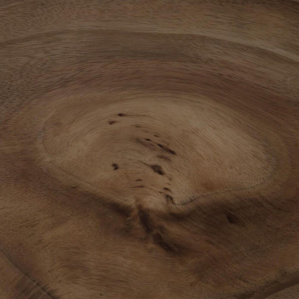 TimberHaus Geometry Console Table in Natural and Black, , large