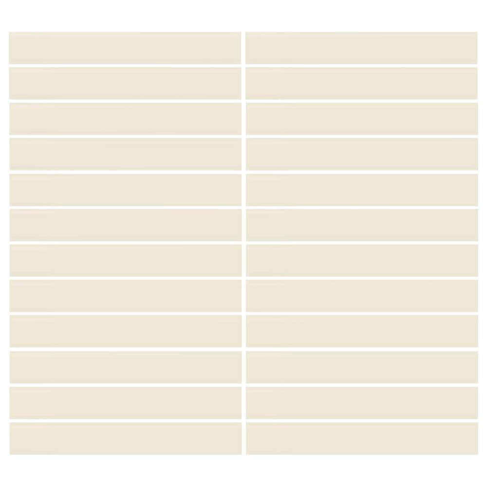 Dal-Tile Color Wheel Biscuit 12"" X 10"" Ceramic Mosaic Sheet, , large