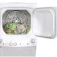 GE Appliances Unitized Spacemaker Gas Stack Laundry in White, , large