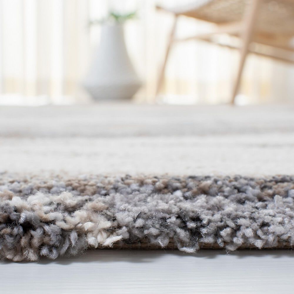Safavieh Cyrus Shag CYR124A 2&#39;2&quot; x 9&#39; Ivory and Grey Runner, , large