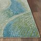 Kas Oriental Rugs Illusions Waves 3"3" x 4"11" Seafoam Area Rug, , large