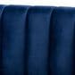 Baxton Studio Milena Stationary Sofa in Royal Blue Velvet, , large