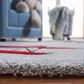 Safavieh Carousel 3"3" x 5"3" Light Grey and Red Kids  Area Rug, , large
