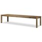 Four Hands Noeline Double Extension Dining Table in Resawn Worn Oak - Table Only, , large