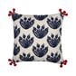 Levtex Nanette 18" x 18" Throw Pillow in Navy, Cream and Red, , large