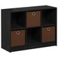 HOMLUX 6-Cube Bookshelf Bookcase with Storage Bins in Americano, , large