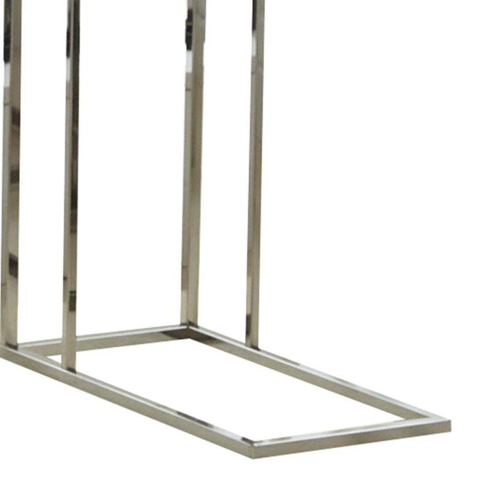 Crystal City Lucia Chairside End Table in Black Nickel and Gray, , large