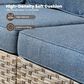 HOMLUX 5-Piece Outdoor Furniture Set in Denim Blue, , large