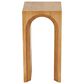 Maple and Jade Cutout Arch End Table in Brown, , large