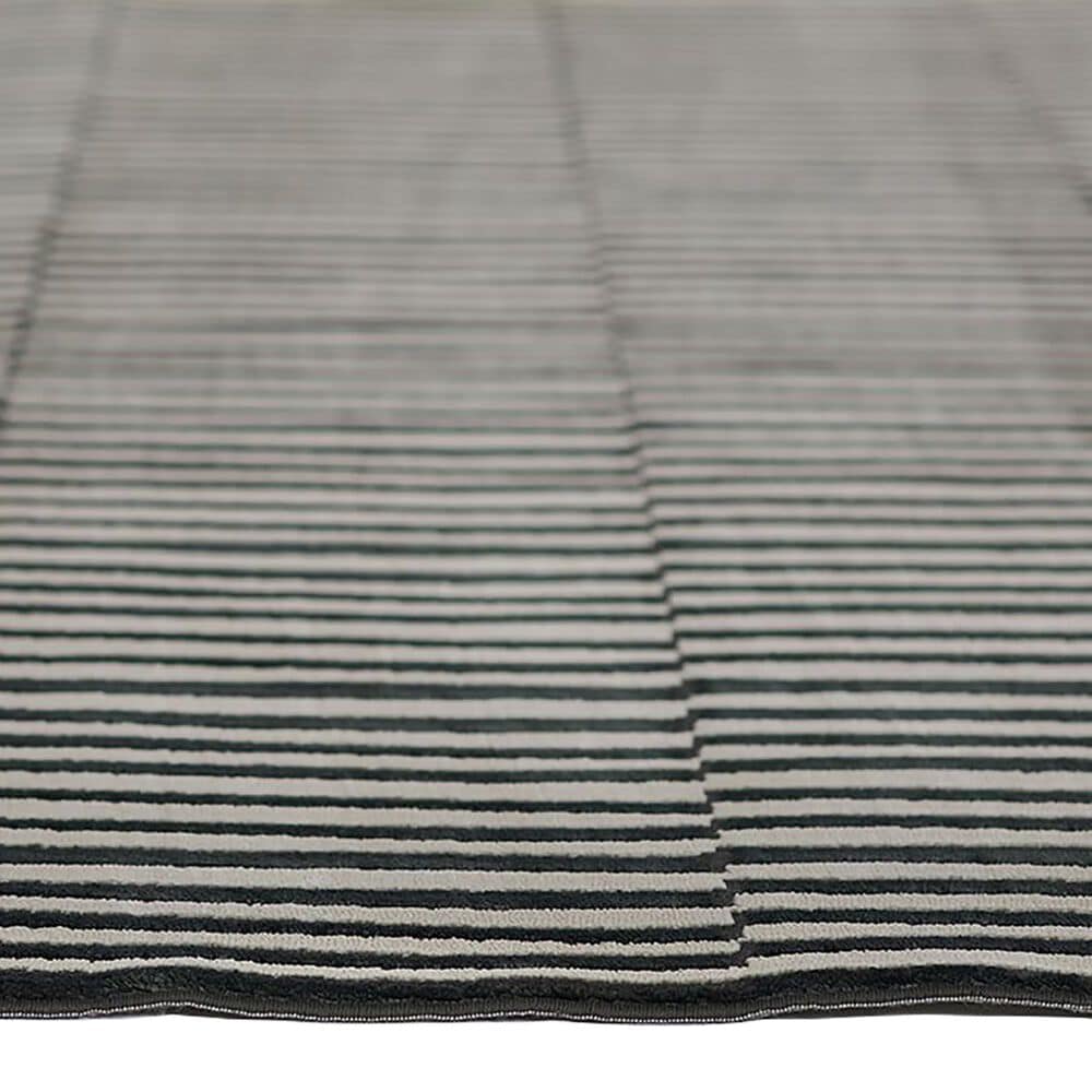 Momeni Xander Striped 4&#39; x 6&#39; Black Area Rug, , large