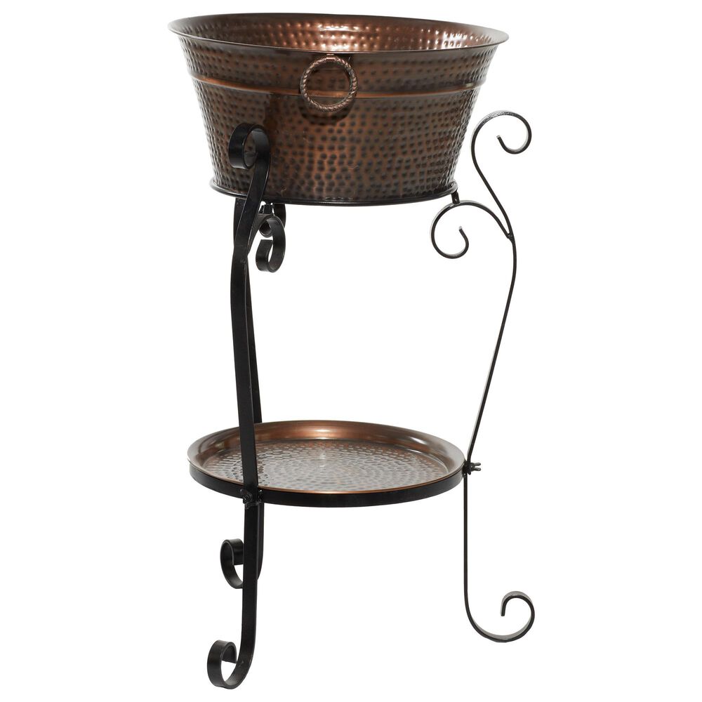 Maple and Jade Rustic Wine Holder in Copper, , large