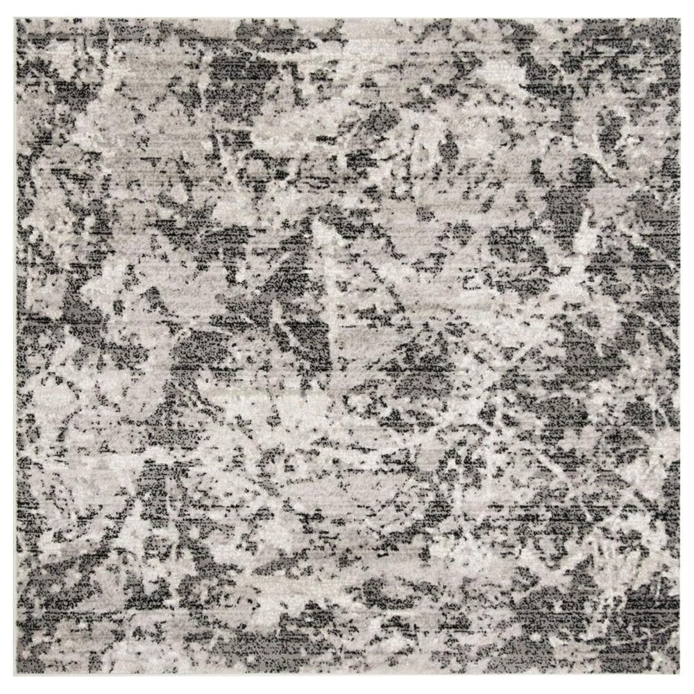 Safavieh Skyler SKY186L 6"7" Square Charcoal and Ivory Area Rug, , large