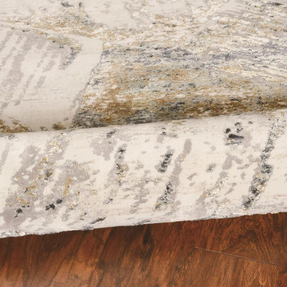 Kas Oriental Rugs Generations Inspire 2'2" x 7'11" Grey and Beige