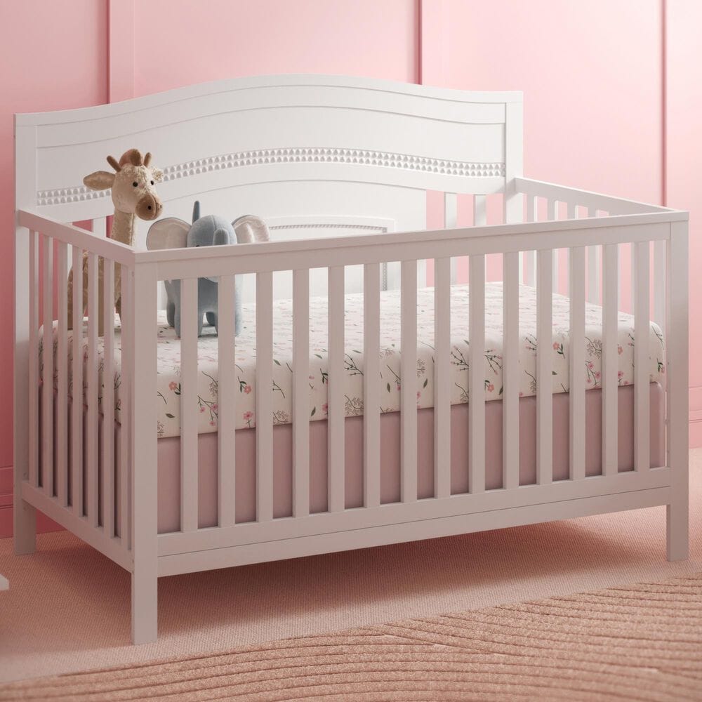 Oxford Baby Briella 4-In-1 Convertible Crib in White, , large