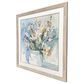 Paragon 30" Square White Flower Pot II Wall Art in Blue, , large