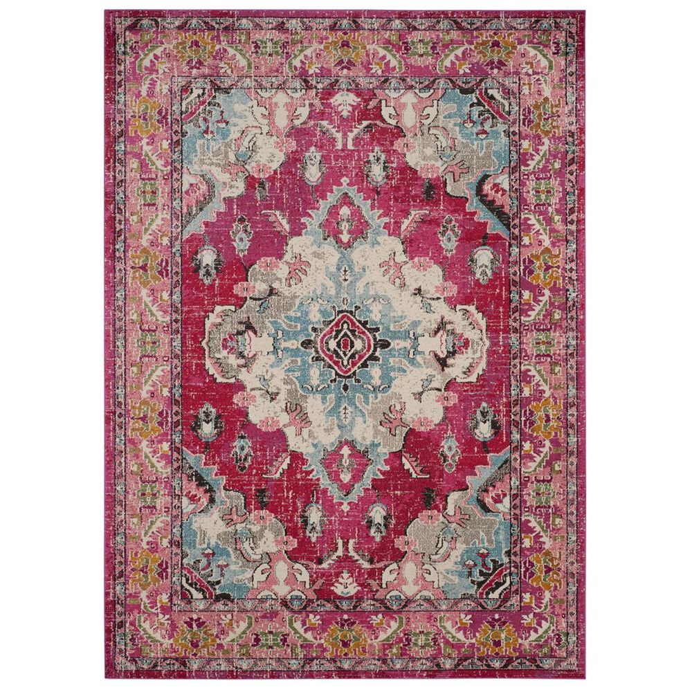 Safavieh Monaco MNC243D-10 10" x 14" Pink/Multi Area Rug, , large