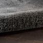 Nourison Dreamy Shag Solid 4" x 6" Grey Area Rug, , large