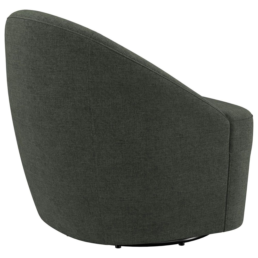 Coaster Leon Swivel Chair in Hunter Green, , large
