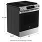 GE Appliances 30" Slide-In Front-Control Convection Gas Range in Fingerprint Resistant Stainless Steel, , large