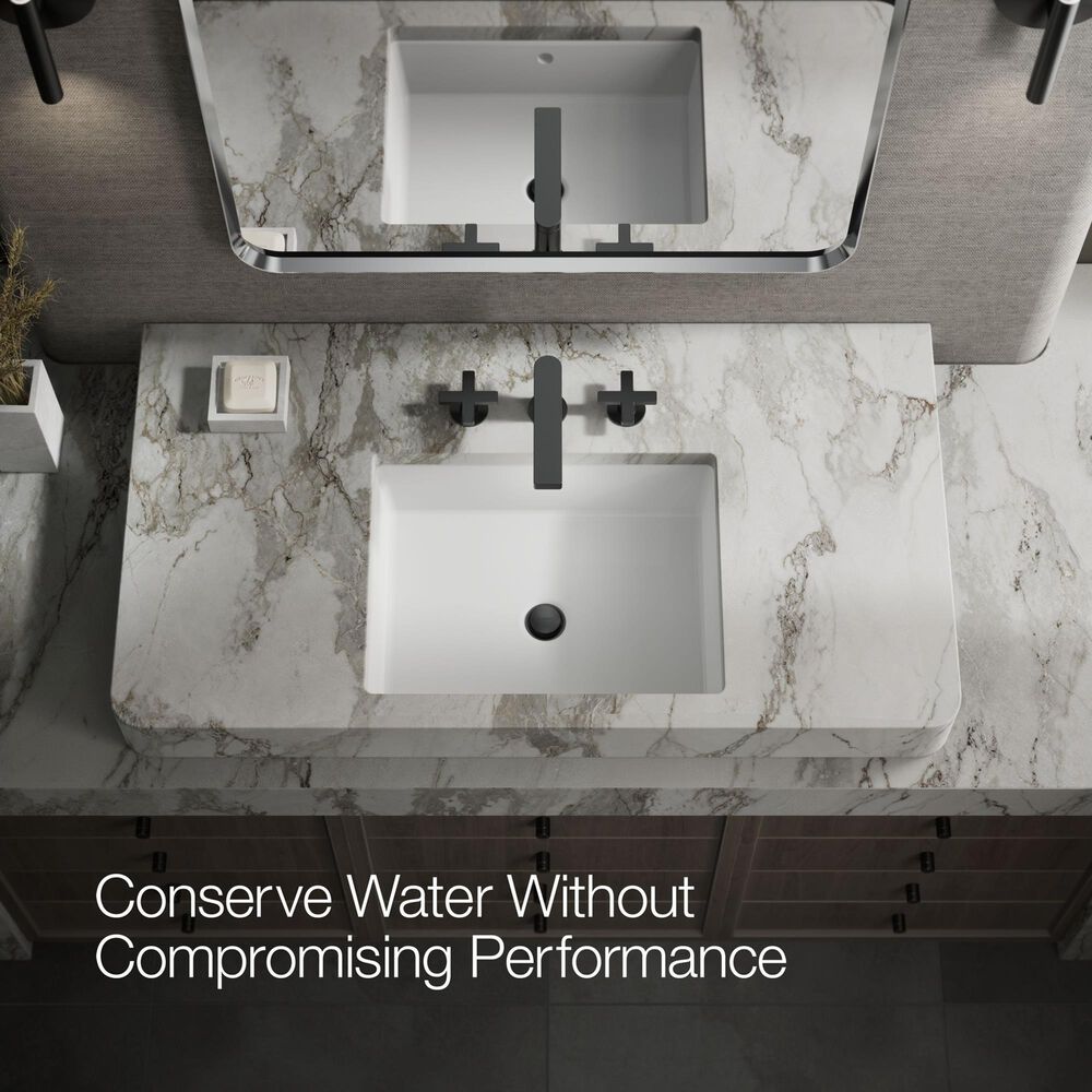 Kohler Composed Widespread Bathroom Sink Faucet with Cross handles in Matte Black, , large