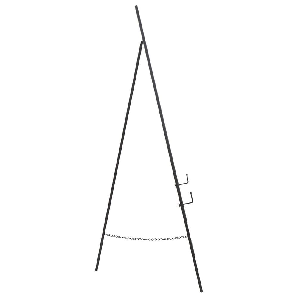 Maple and Jade Tall Adjustable Floor 3-Tier Display Easel in Matte Black, , large