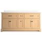 Kohler Charlemont 72" Double Bathroom Vanity in Light Oak with 3 cm White Quartz Top and Rectangular Sinks, , large