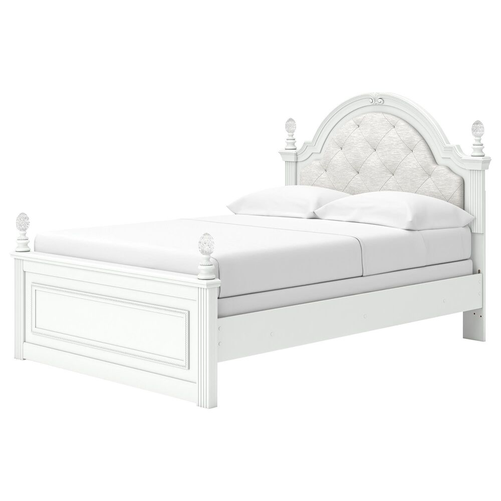 Ashley Kozlani 5-Piece Full Panel Bedroom Set in Matte White, , large