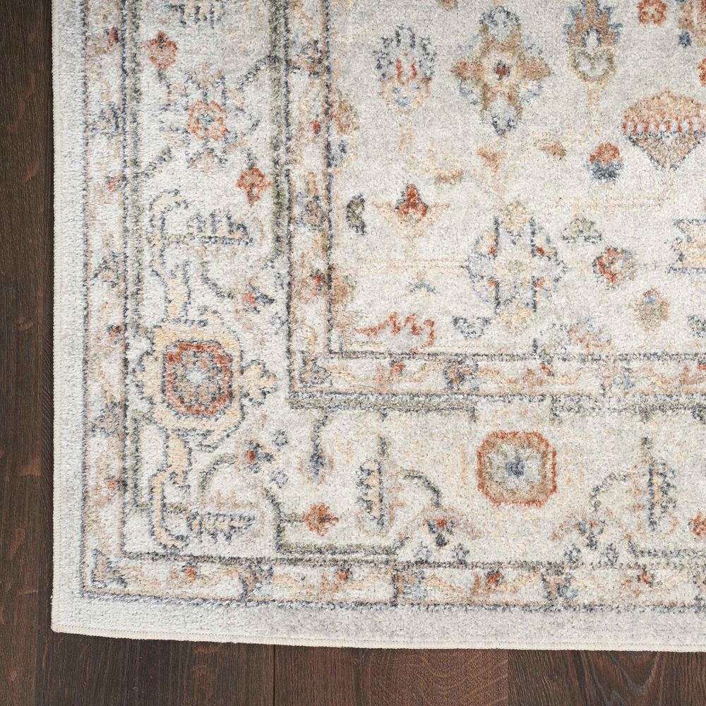 Nourison Astra Machine Washable ASW11 2&#39;2&quot; x 8&#39; Grey and Multicolor Runner, , large