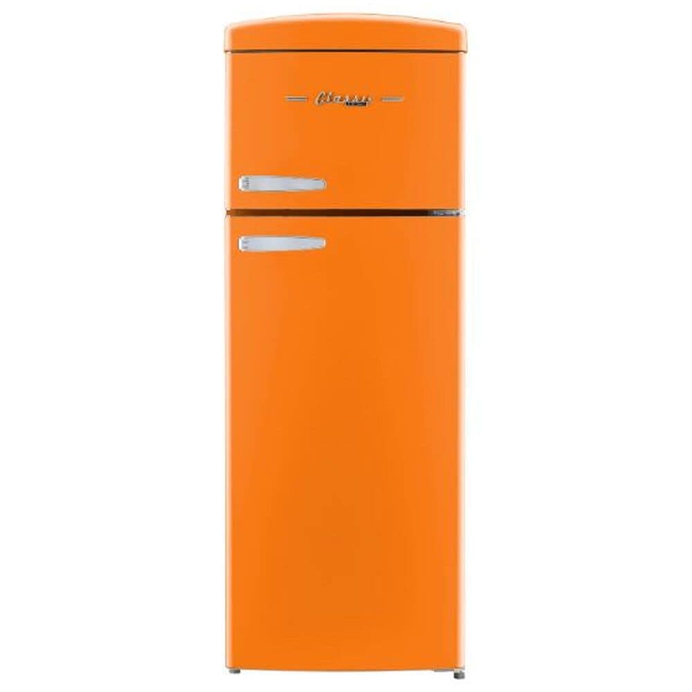 Unique Appliances Classic Retro 7.5 Cu. Ft. Top Freezer Refrigerator in Creamsicle Orange, , large