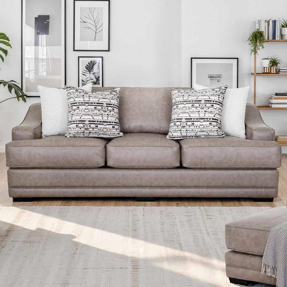 Moore Furniture Granger Stationary Sofa in Duvall Greige, , large