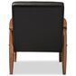 Baxton Studio Sorrento Lounge Chair in Black, , large
