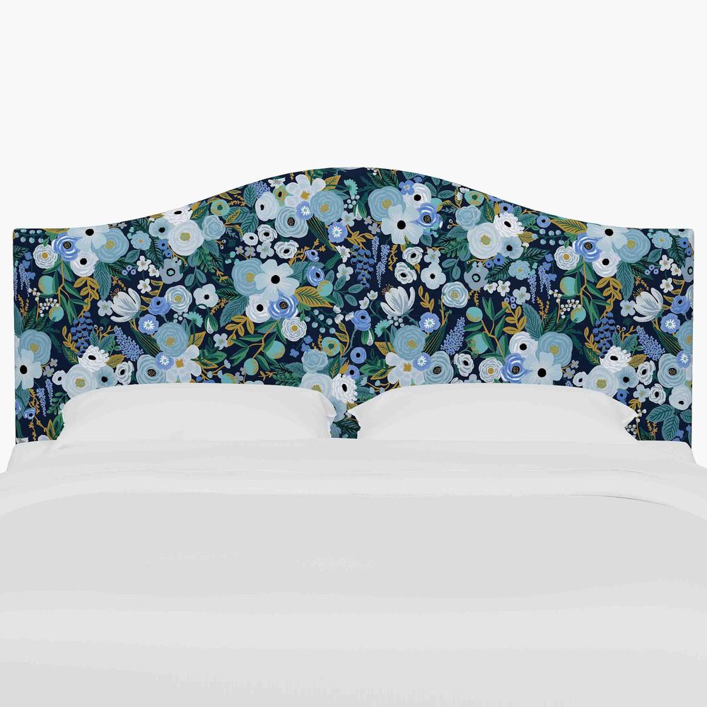 Skyline Furniture Mayfair California King Headboard in Garden Party Blue, , large
