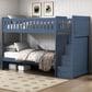 Homelegance Twin/Twin Step Bunk Bed, , large
