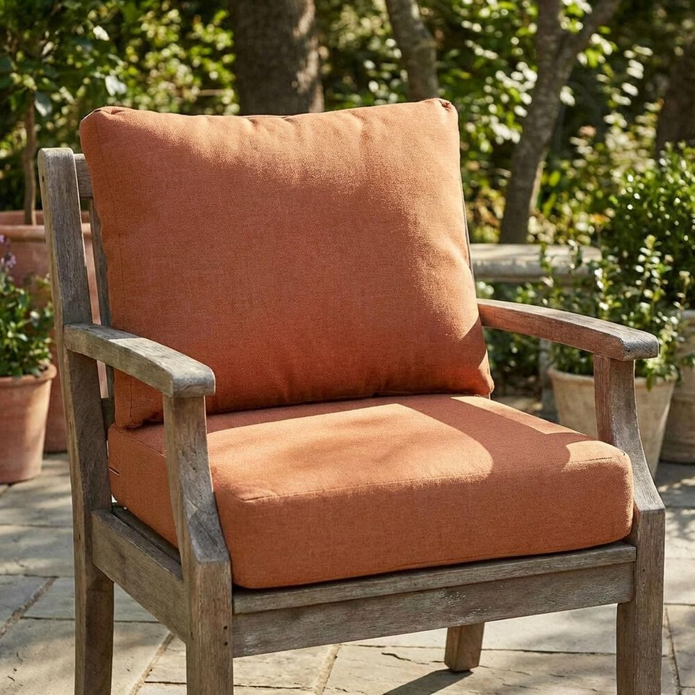 Hearth and Haven Noah2-Piece Outdoor Club Chair Cushion Set in Orange, , large