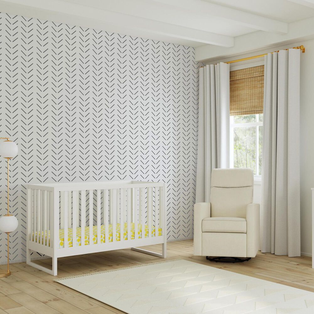 New Haus Hunter 3-In-1 Convertible Crib in White, , large