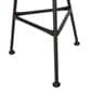 Hearth and Haven Orlando Round Patio Side Table in Light Brown and Polished Black, , large