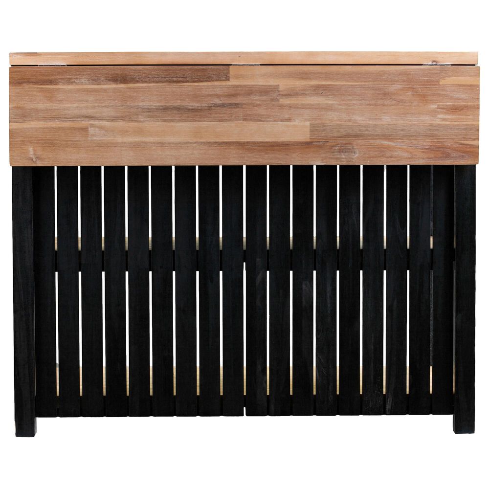 Southern Enterprises Berinsly 3-Piece Expandable Freestanding Kitchen Island Set in Black and Natural, , large