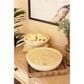 Kalalou Round Hand Carved Wooden Bowl in Natural (Set of 2), , large