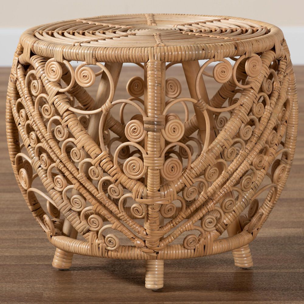 Baxton Studio Saranna End Table in Natural Brown, , large