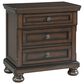 Mayberry Hill Kingston 4-Piece Queen Bedroom Set in Rich Walnut, , large
