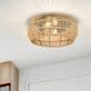 Golden Lighting Marlee 2-Light Flush Mount in Matte Black, , large