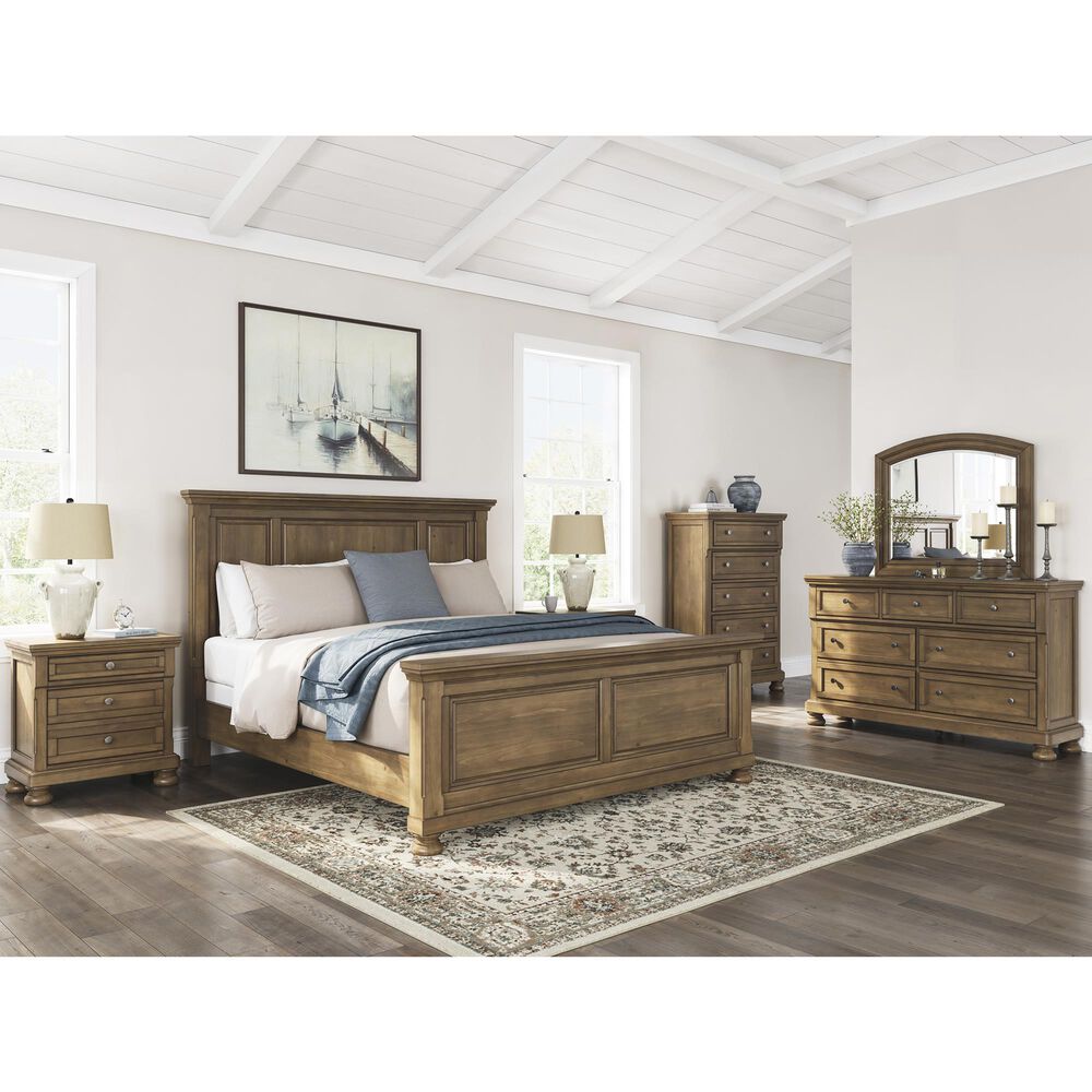 Ashley Feddinger California King Panel Bed in Chestnut Brown, , large