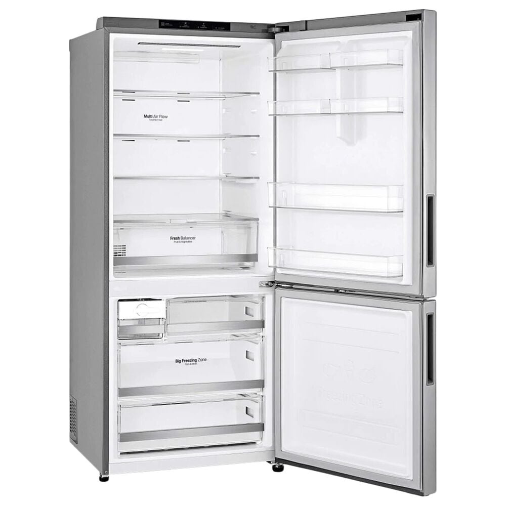 LG 15 Cu. Ft. Bottom Freezer Refrigerator in Stainless Steel, , large