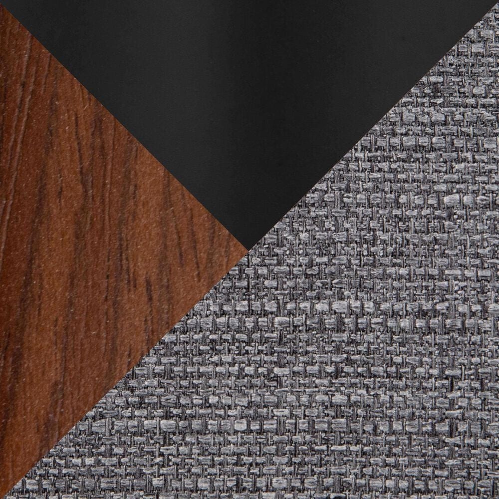 Lumisource Fabrizzi Office Chair with Grey Cushion in Walnut and Black, , large