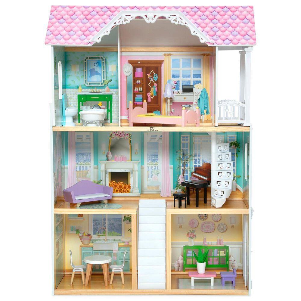 Delta Children Mysize Dollhouse with Large 3-Story and 7 Rooms in Multicolor, , large