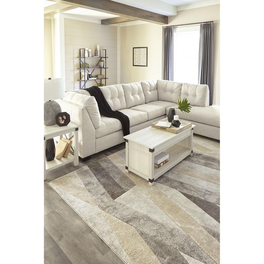 Ashley Falkirk 2-Piece Right Facing Sectional with Chaise in Parchment, , large