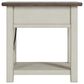 Ashley Bolanburg Chairside End Table in Weathered Gray and Antique White, , large