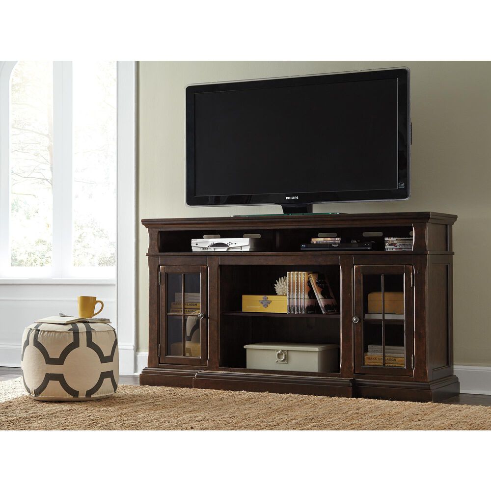 Signature Design by Ashley Roddinton 74&quot; TV Stand in Dark Brown, , large